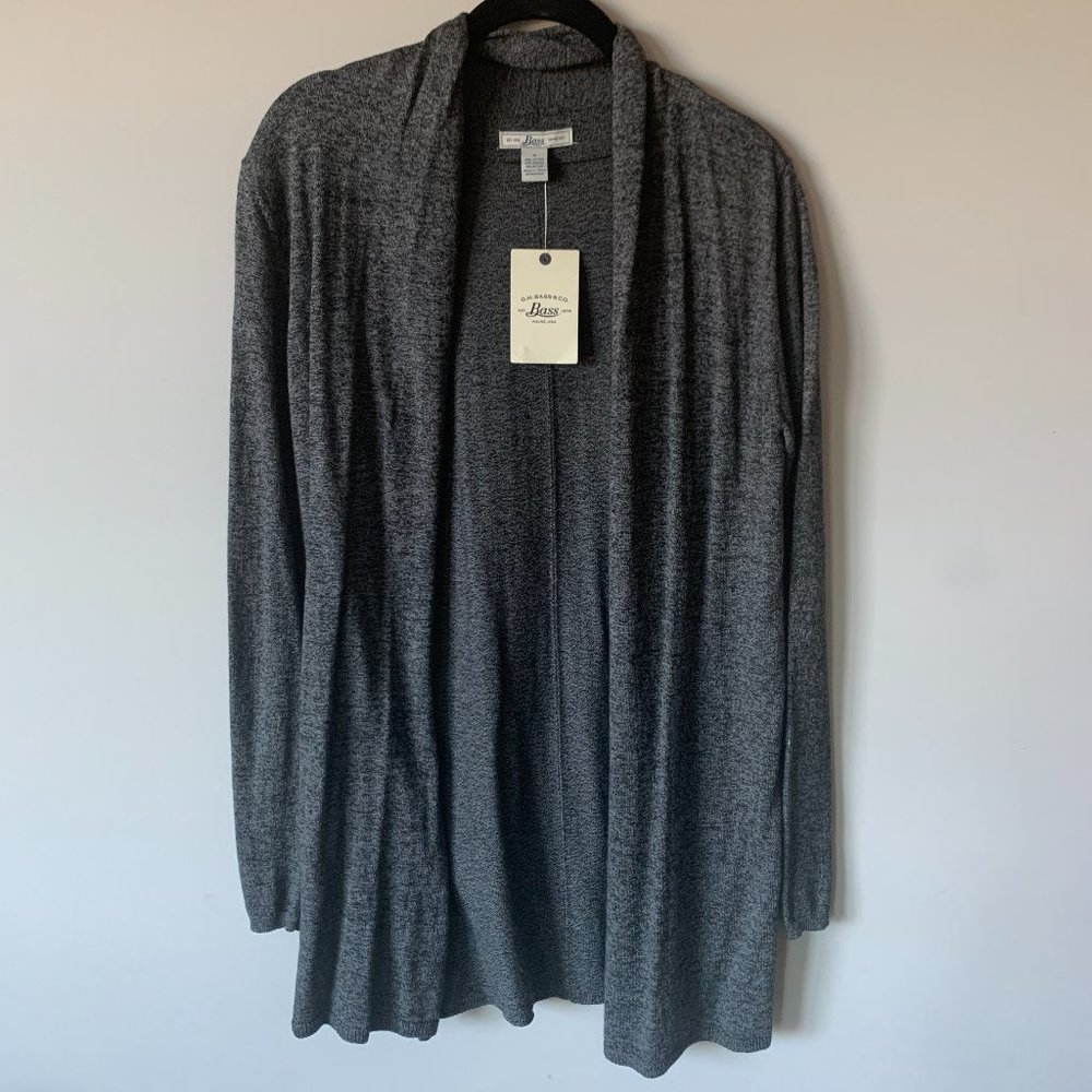 Long Sleeve Top (cardigan) - Grey